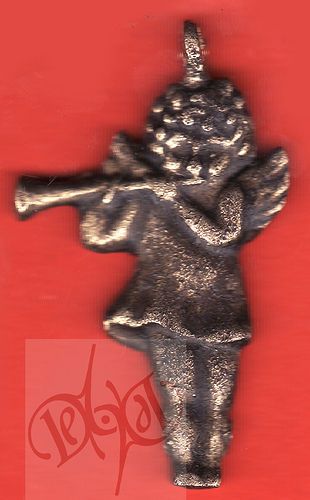 PHILIPPINES Anting Anting CHERUB WITH TRUMPET Amulet  