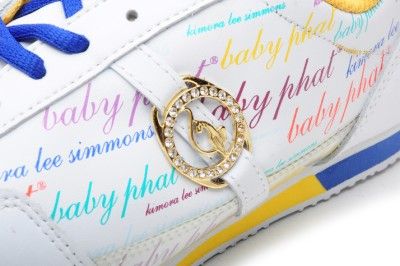 Baby Phat Womens Shoes BP RUNNER SCRIP CLEAR WHT/Multi  