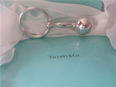 Vintage Tiffany & Co. Baby Rattle & Teether Ring Sterling Silver 5 