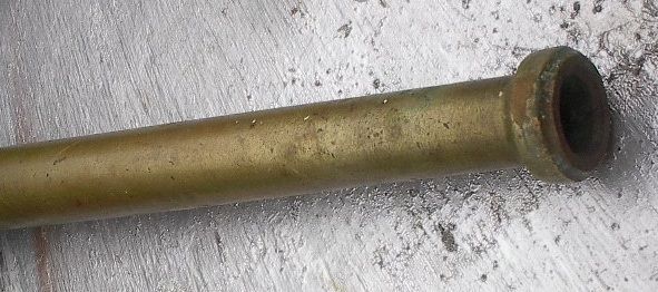 Antique Brass Fire Hose Nozzle 12 Tall Old Vintage Truck Fireman 