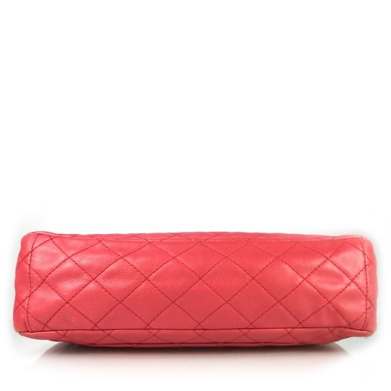 CHANEL Caviar MAXI Jumbo Flap Bag Purse Fuchsia CC  