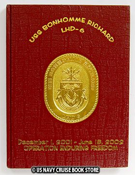 USS BONHOMME RICHARD LHD 6 CRUISE BOOK 2001 2002  