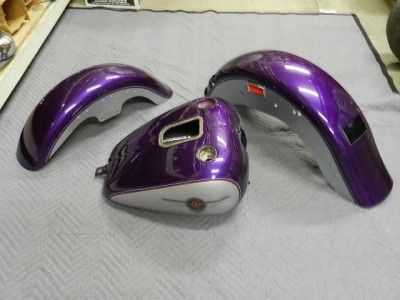   Softail Fatboy Purple Ice Paint Set Gas Tank Front Rear Fenders  