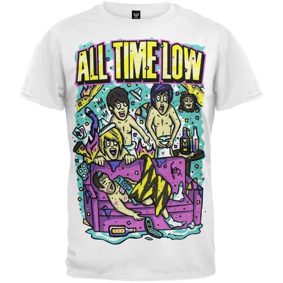All Time Low   Party Scene Soft T Shirt  