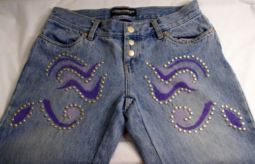 Victorias Secret London Jeans Embellished Bell Bottom  