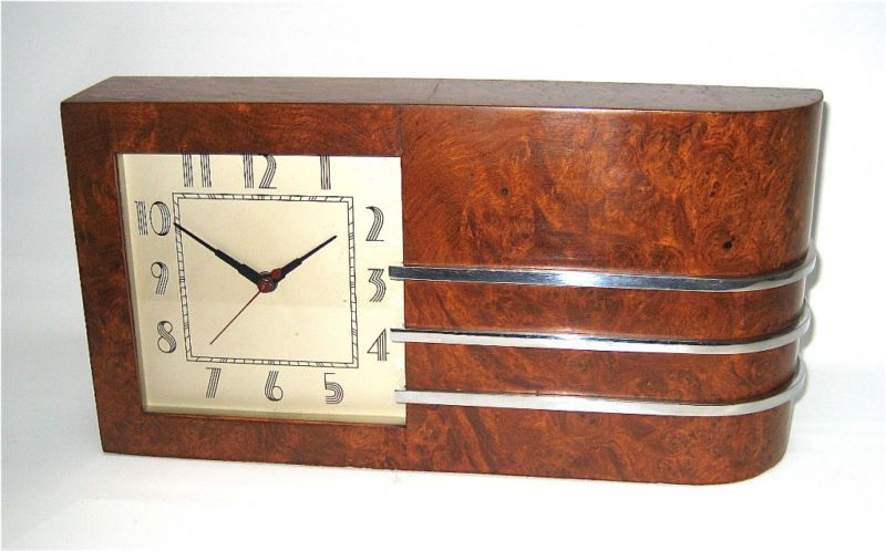 GILBERT ROHDE BURL CLOCK CHICAGO WORLDS FAIR 1933 1934  