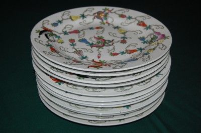 KA~ESTATE FIND~MASSIVE 96 PC CHINESE DINNERWARE MONGOLIAN BUTTERFLY 