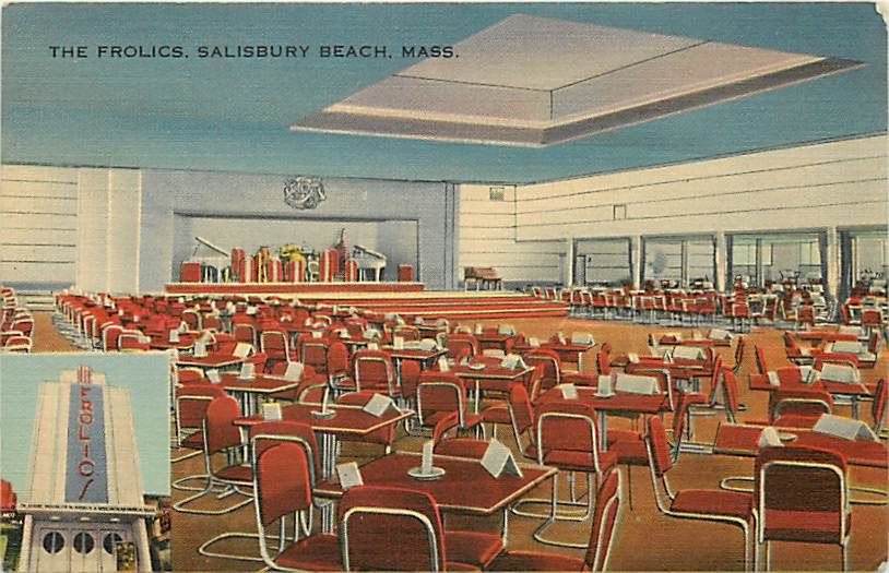 MA SALISBURY BEACH THE FROLICS INTERIOR EARLY T68207  