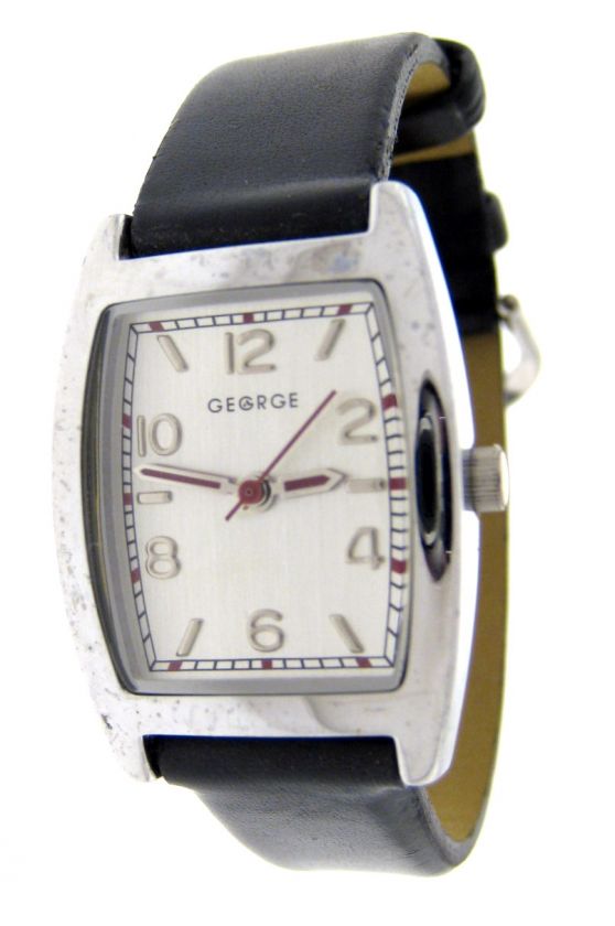 CLASSIC LADIES GEORGE BY LORUS QUARTZ SILVER FACE ANALOG WATCH  