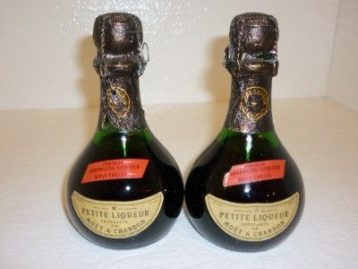 MOET & CHANDON PETITE LIQUEUR FRANCE RARE DISCONTINUED TWO BOTTLES 