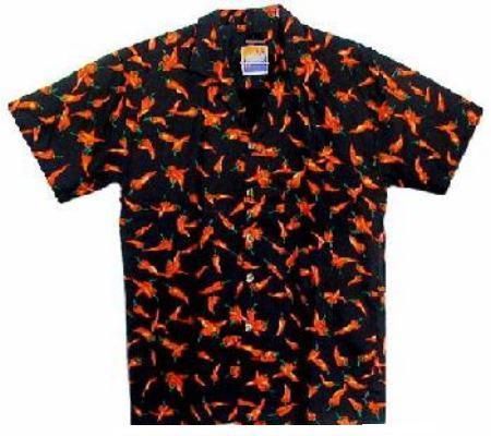 The Chili Peppers Hawaiian Camp Shirt by David Carey  