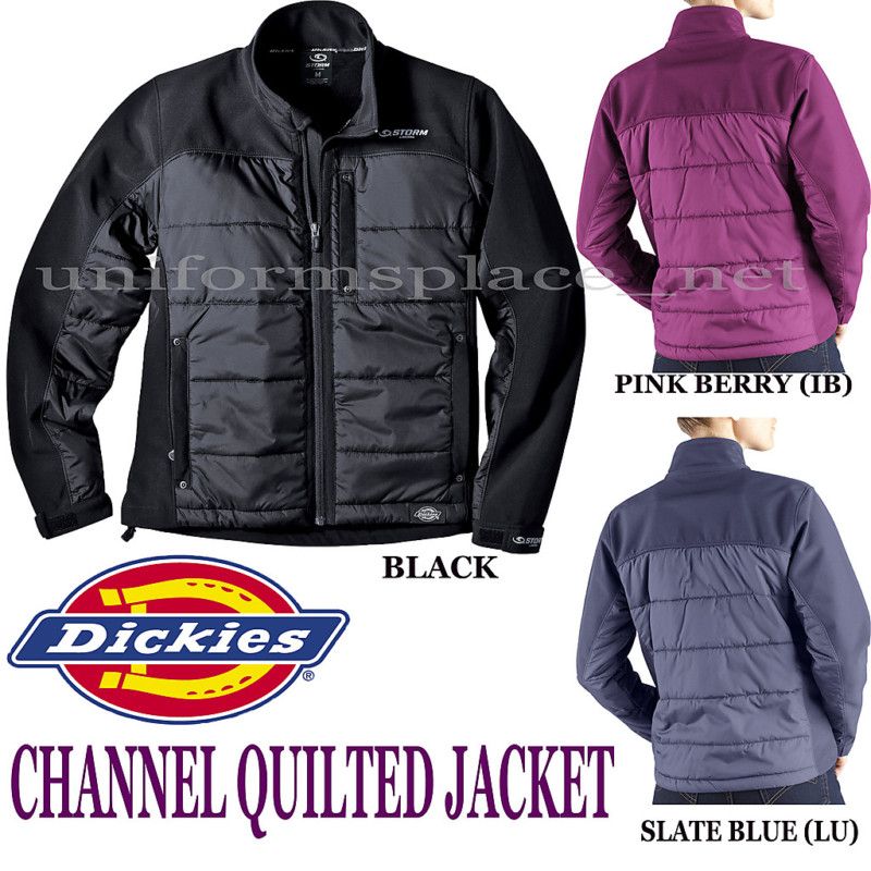 Dickies Women Lady JACKETS Channel Quilted Jacket BLACK PINK BLUE XS S 