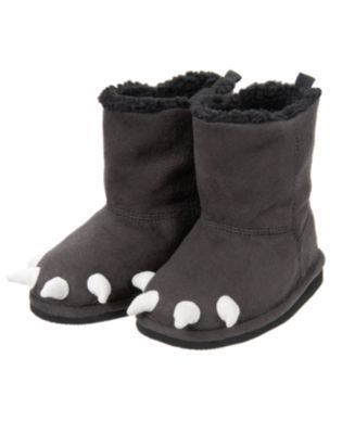 GYMBOREE~SNOWBOARD LEGEND GRAY BEAR CLAW BOOTS~03~NWT  