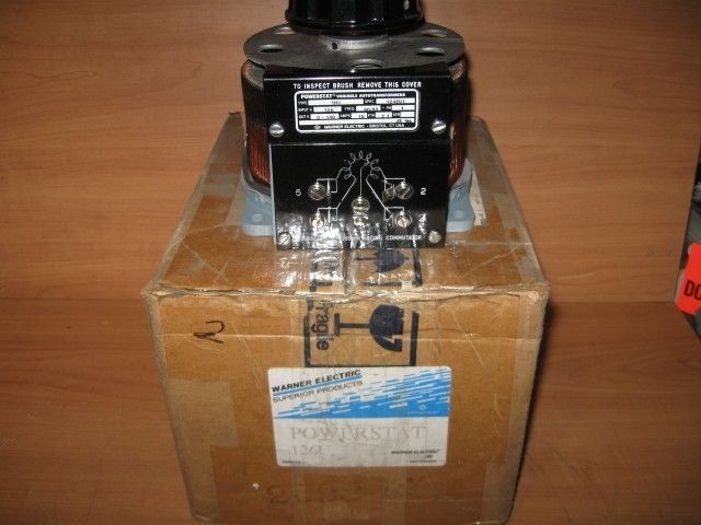 POWERSTAT VARIABLE TRANSFORMER, TYPE 126U, NEW  