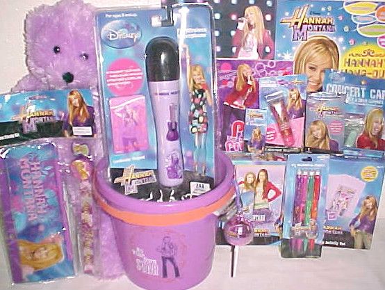 NEW HANNAH MONTANA TOY EASTER BASKET TOYS MICROPHONE  