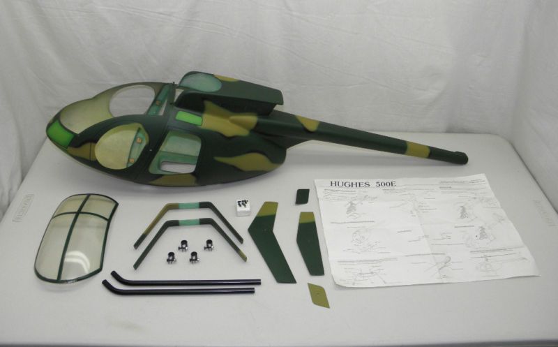 HIROBO SHUTTLE Z ZX ZXX HUGHES 500E FUSELAGE  MILITARY  