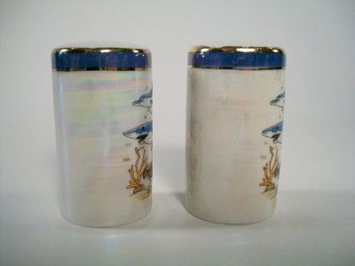 Bahamas Nautical Salt & Pepper Shakers Irridescent  