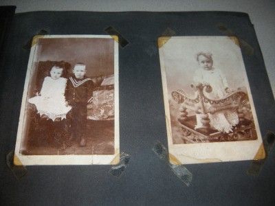   1920 1930S FAMILY PHOTOGRAPH SCRAPBOOK 92 BLACK & WHITE PHOTOS  