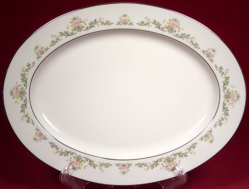 Noritake Early Spring Oval Serving Platter 2362 Flowers  