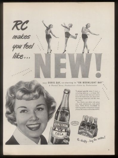 1951 Doris Day photo RC R.C. Royal Crown Cola ad  
