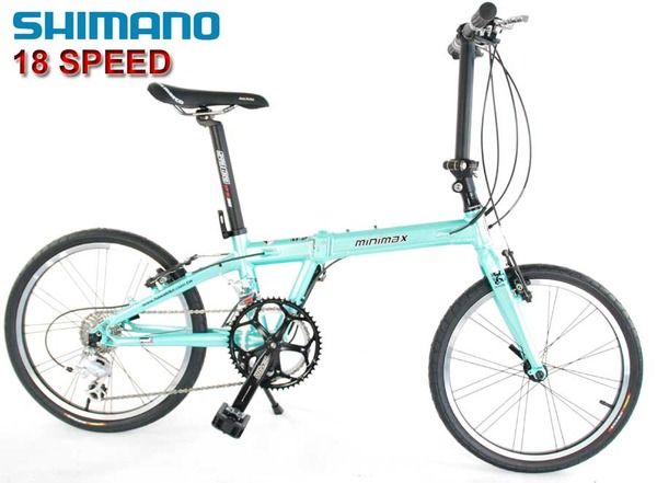 HASA FOLDING FOLDABLE BIKE HIMANO 18 SPEED Green  