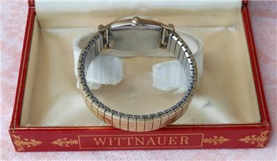 Vintage WITTNAUER LONGINES 10K Gold Filled Swiss Watch 17 Jewel W/Box 