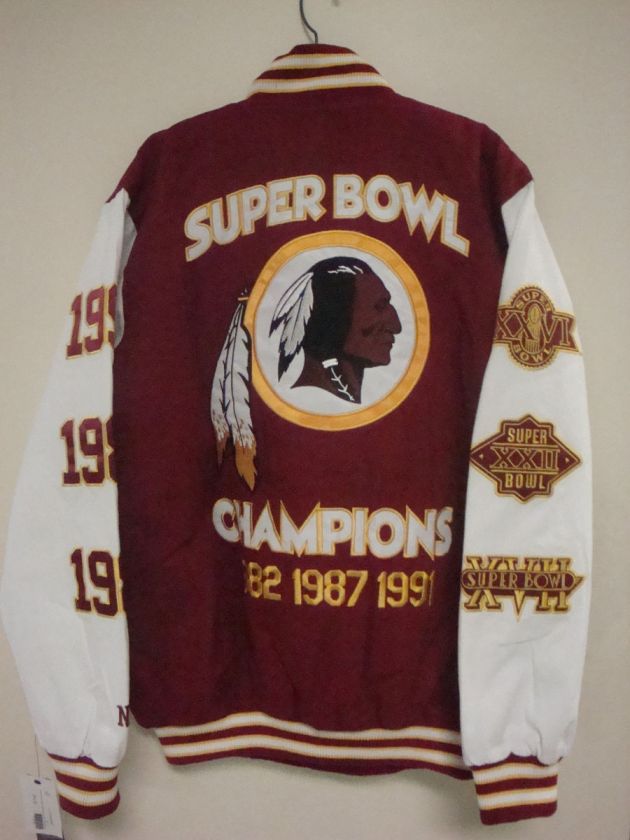 WASHINGTON REDSKINS SUPER BOWL JACKET VERY STYLISH   GO SKINS  