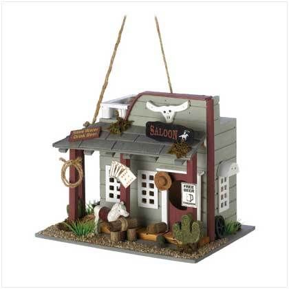 Wild Horse Saloon Bar Birdhouse Western Bird House  