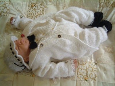 KNITTING PATTERN** TAIL COAT SUIT**FOR NEWBORN BABY BOY  