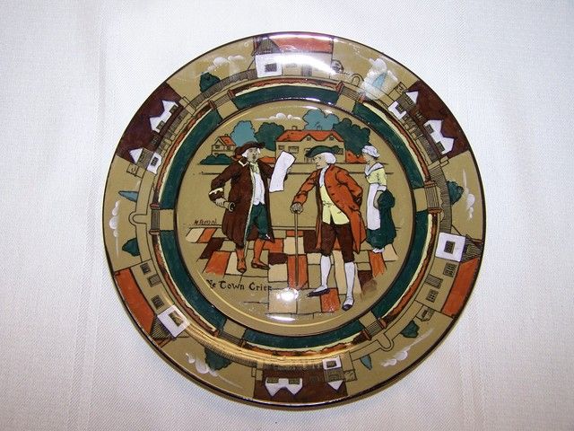 Bufflao Pottery Deldare Plate Ye Town Crier  