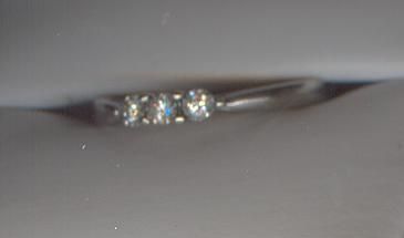 DIAMOND SOLID 10K WG RING PAST,PRESENT, FUTURE NR.  