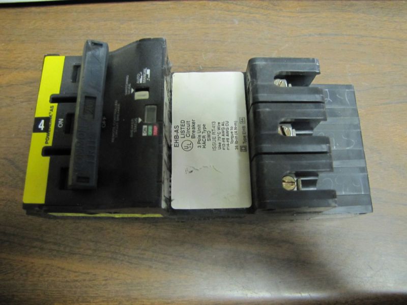 Square D Power Breaker EHB34020AS 3 Pole 20 Amp A 20A  