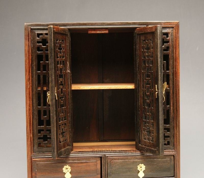 94 Beautiful Chinese Handmade Mini Display Wood Cabinet  