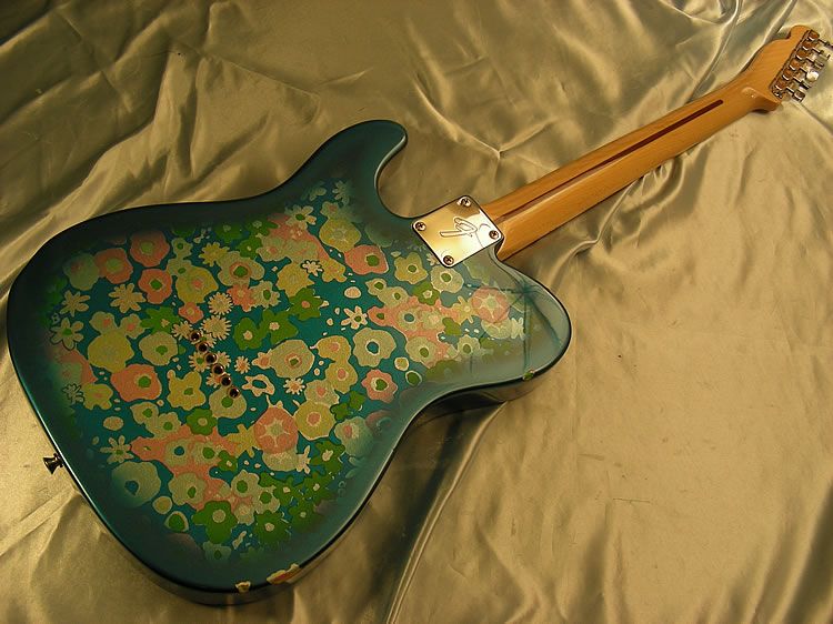   Japan 69 Reissue Blue Floral Telecaster 1969 RI Tele CIJ 69  