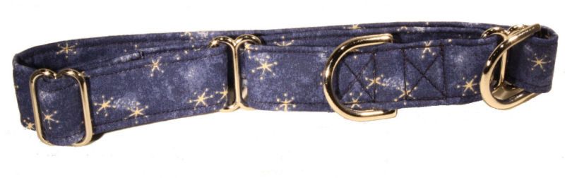 Denim Stars Martingale Pet Dog Collar  