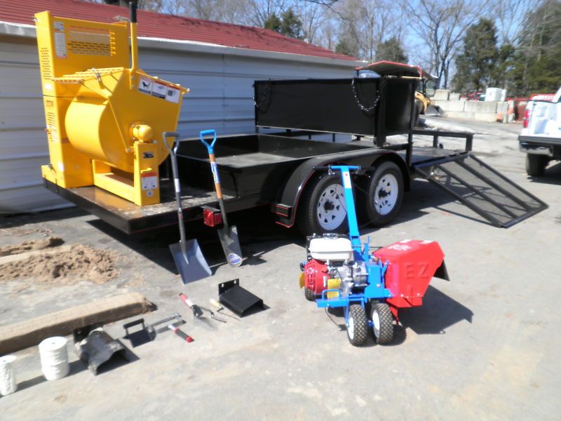 NEW CONCRETE LANDSCAPE CURBING EDGING MACHINE PKG  