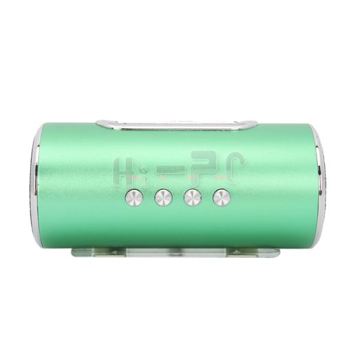   Mini Multimedia Speaker for TF Card FM Mobile phone Computer CD Green