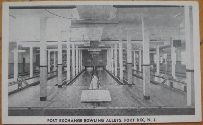 1940 PC Post Ex. Bowling Alley Interior   Fort Dix, NJ  