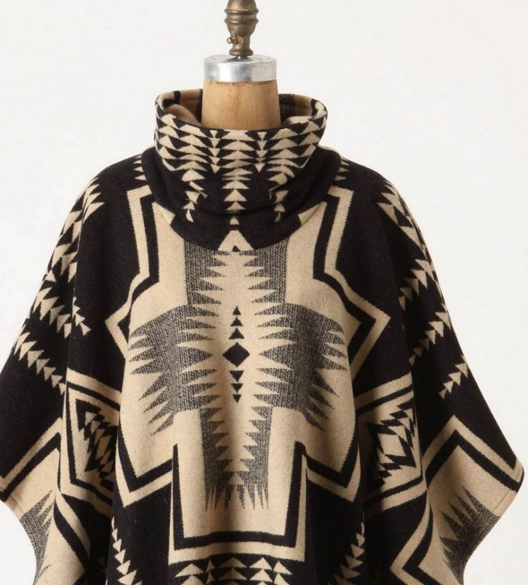   Reversible Portland Pendleton Blanket Poncho Cape Coat $348  