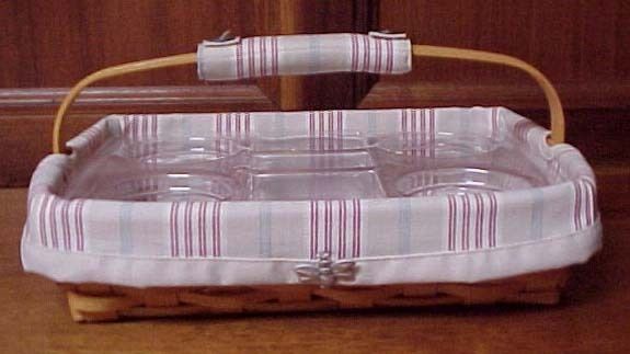 Longaberger 2002 Back Porch Basket Set L/P/TO  