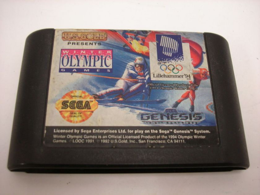   XVII OLYMPIC WINTER GAME LILLEHAMMER 1994 GAME SEGA GENESIS VIDEO GAME