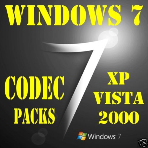 CODEC PACKS WINDOWS 7 VISTA XP 2K WindowsMedia Player  