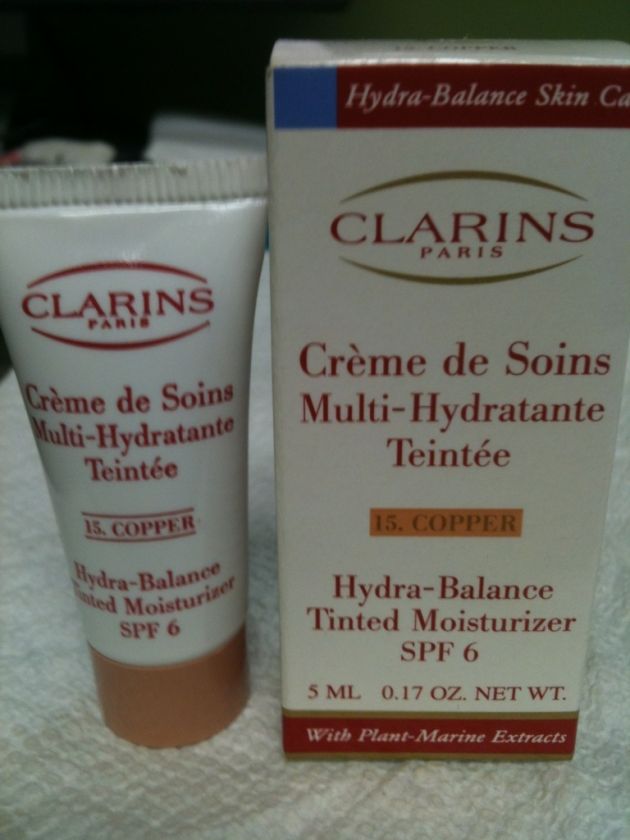 10 CLARINS HYDRA BALANCE TINTED MOISTURIZER SPF6 COPPER  