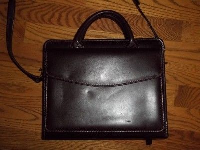 Franklin Covey Leather Organizer Handbag or Small Briefcase  