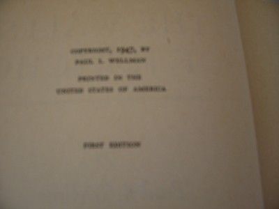 THE WALLS OF JERICHO Paul Wellman TRUE 1st Edition 1947  