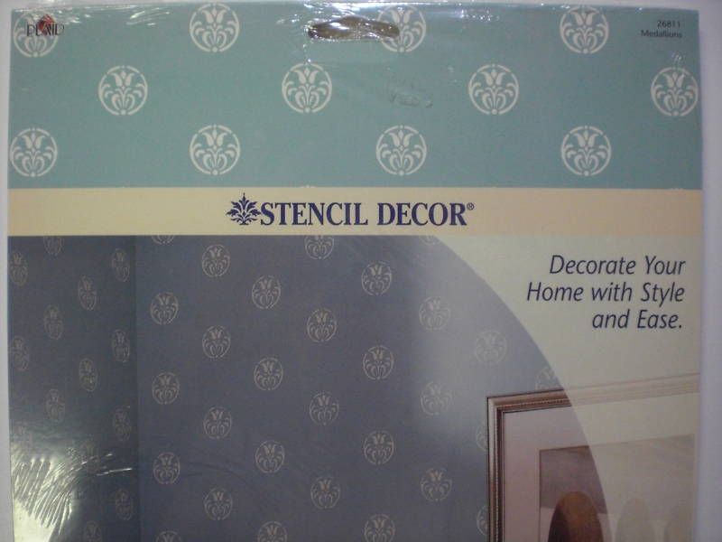 Plaid Stencil Decor MEDALLIONS 26811 9.75 x 18  