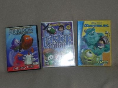   The Sea Veggie Tales Easter Carol Monsters Inc. CD Read Along  