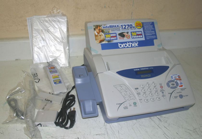   IntelliFAX 1270E Plain Paper Thermal Fax Machine 012502564331  