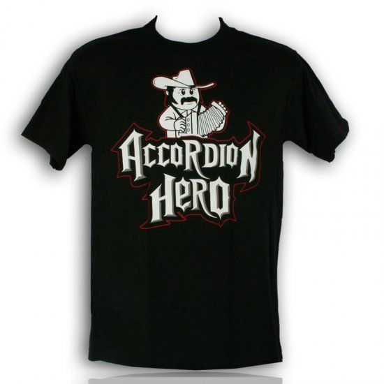 Mens funny Accordion Hero New humor Ramon Ayala T shirt all sizes S M 
