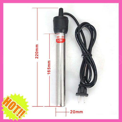 SEA STAR Aquarium Fish Tank Stainless Steel Heater 50W  